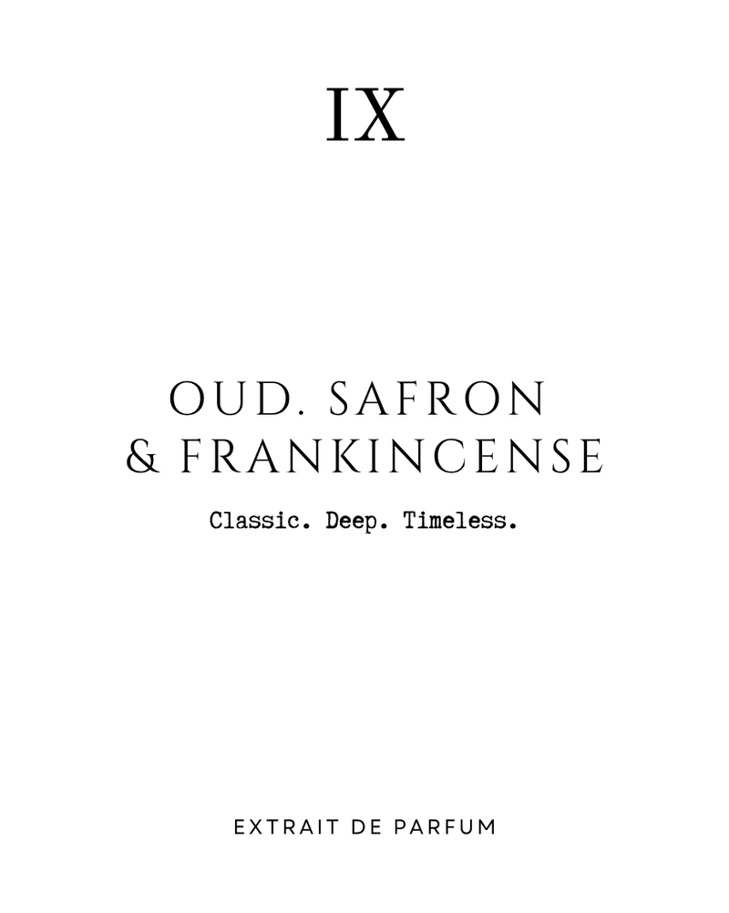 Oud, Safron & Frankincense
