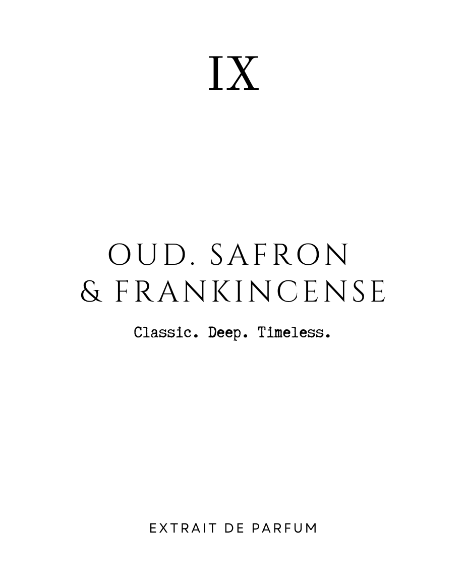 Oud, Safron & Frankincense