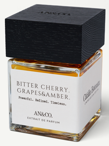 BITTER CHERRY. GRAPES & AMBER.